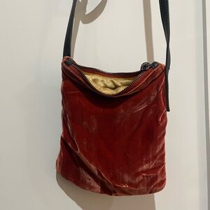 Steve Madden Orange Velvet Mini Bag